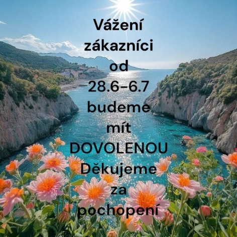E-shop mimo provoz od 26.6.- do 6.7. 2025        ---- LETNÍ  DOVOLENÁ ----- 